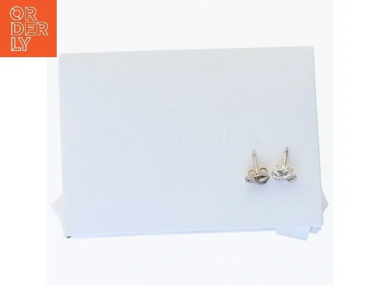 Billede 1 - Pandora øreringe med sten fra Pandora (str. 10 mm)