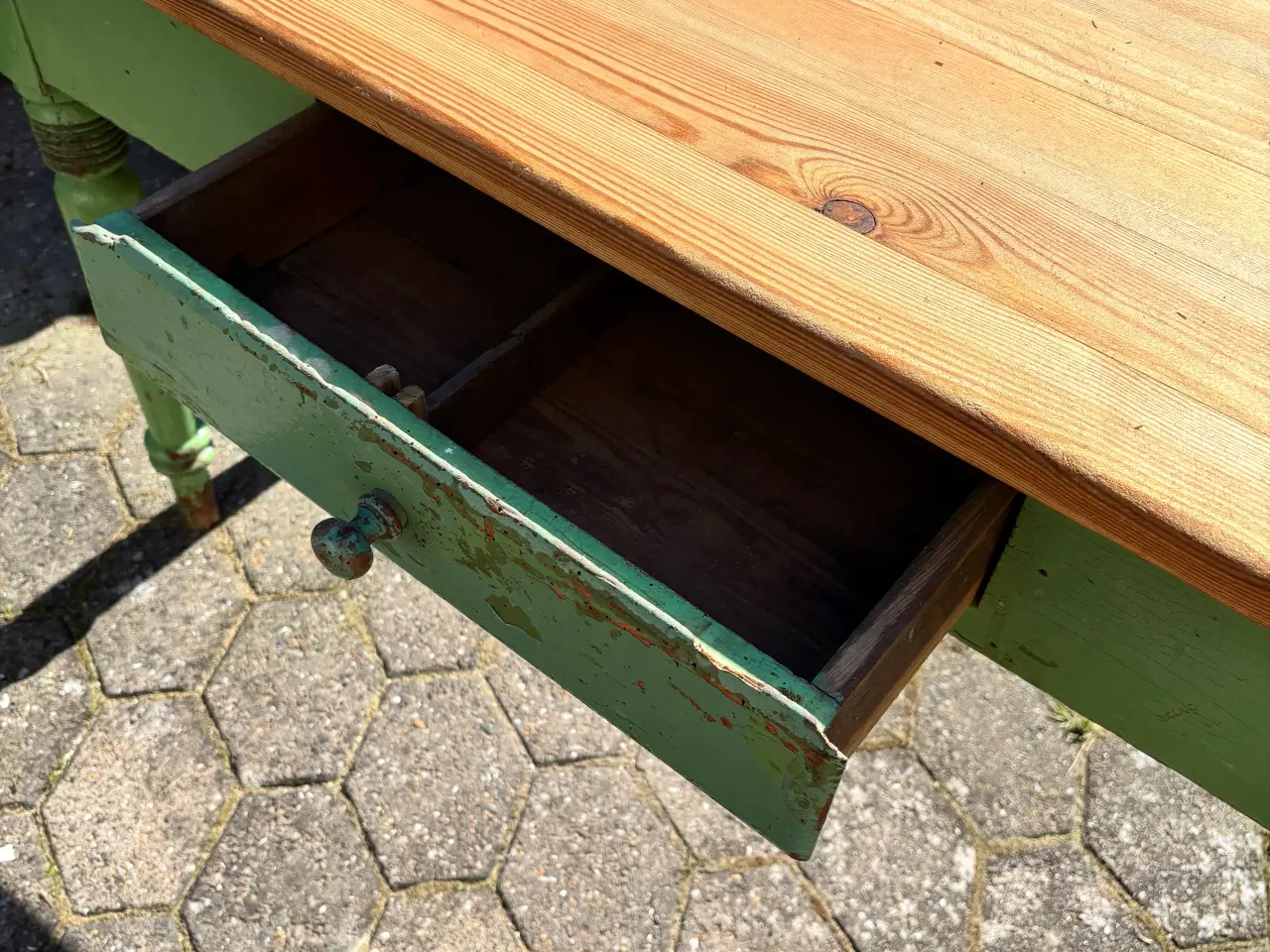 Billede 7 - Gammelt antikt spisebord