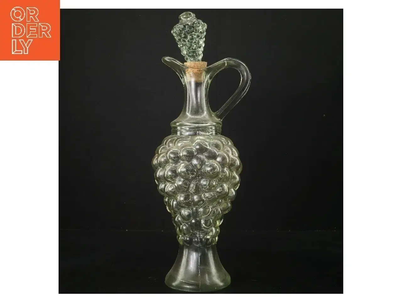 Billede 1 - Dekorativ glaskande med prop (str. 37 cm)