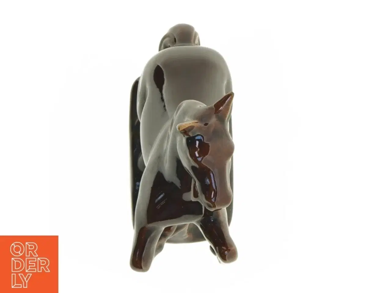Billede 3 - Keramik hestefigur fra 715 (str. 19 x 8 cm)