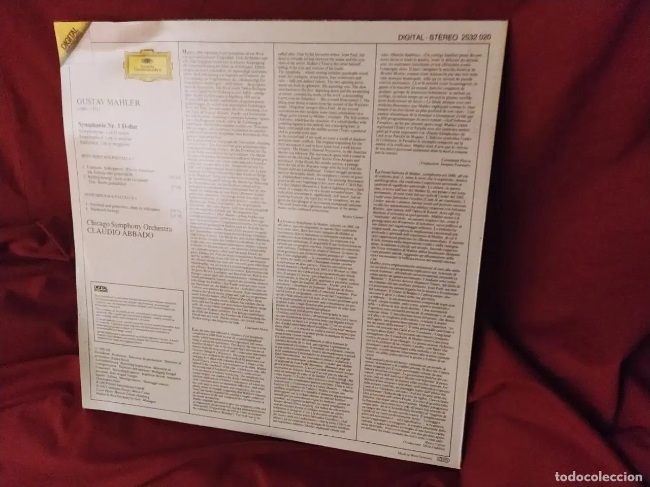 Billede 3 - Mahler: Symphnie no. 1 -Vinyl, Deutsche Grammophon