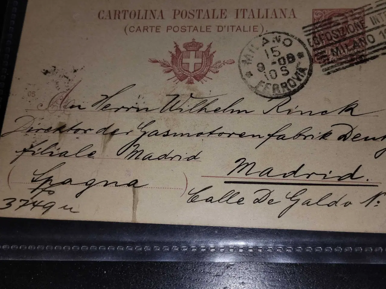 Billede 3 - postkort fra Italien 1908 og Deutsche Reich
