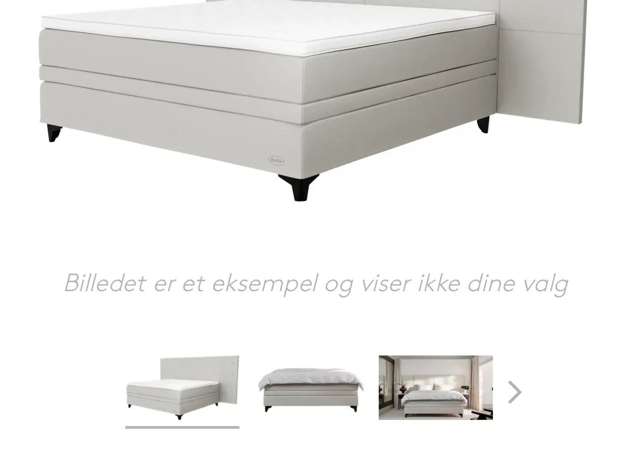 Billede 7 - Jensen J8 kontinentalseng 180x200
