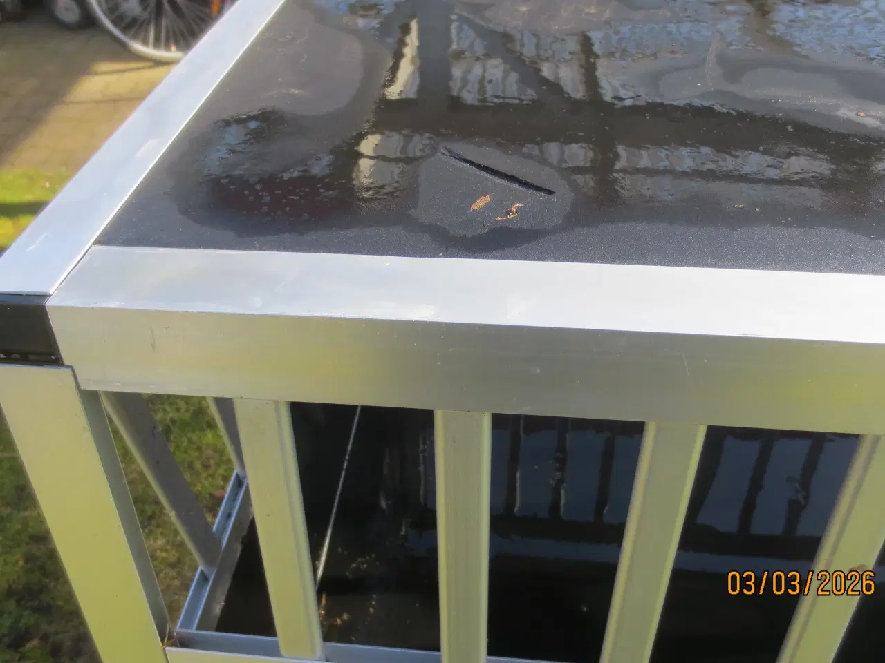 Billede 7 - 1 stk Hundebur I Aluminium med 2 låger