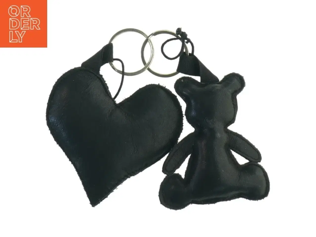 Billede 1 - Nøgleringsæt med hjerte og bamse (str. 9 cm)