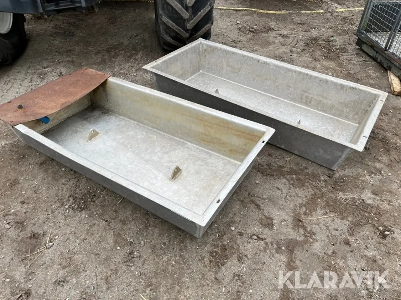 Billede 2 - Drikke kar/trug Alumimium 5 styk.