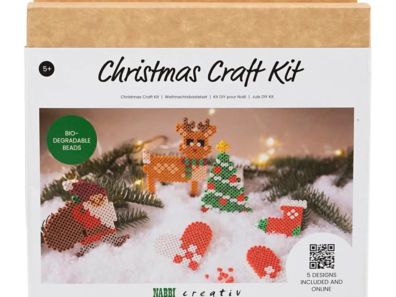 Billede 1 - DIY Kit NABBI BioBeads - 5 Julefigurer til Kreativitet