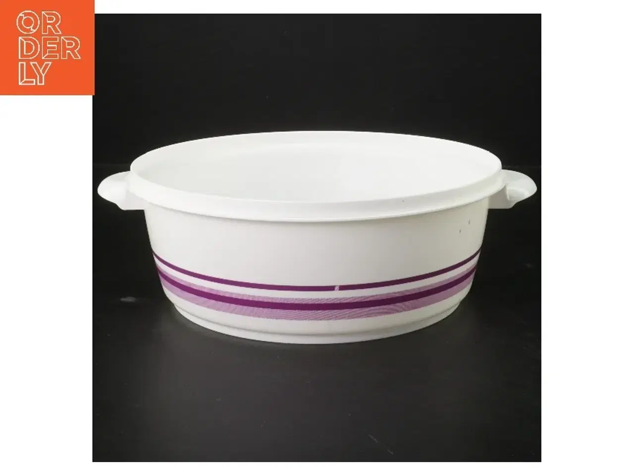 Billede 2 - Plastik skål med låg (str. Ø 22 cm)