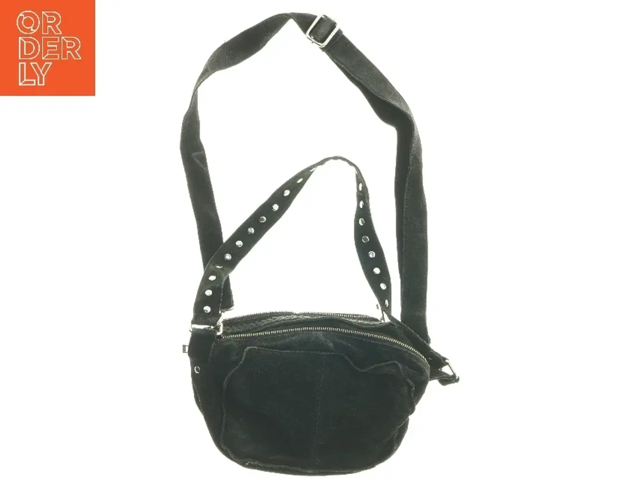 Billede 2 - Sort taske med flere lommer (str. 31x21 cm)
