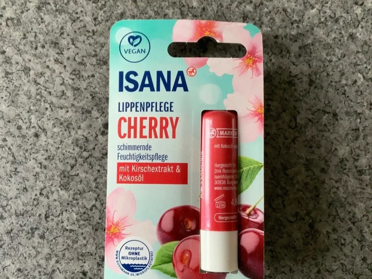 Billede 1 - Kirsebær Cherry læbepleje, Isana mundpleje