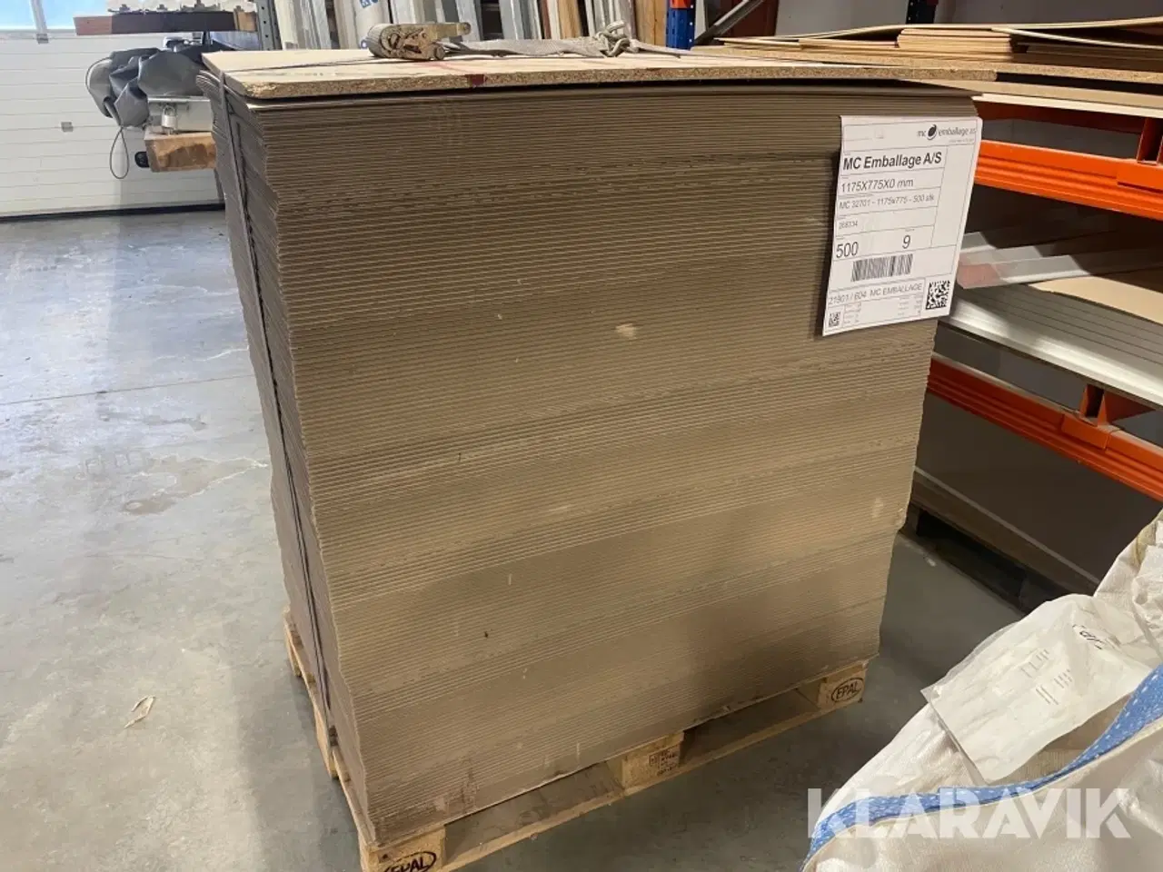 Billede 5 - Pap plader MC emballage 1175x775mm 500 styk