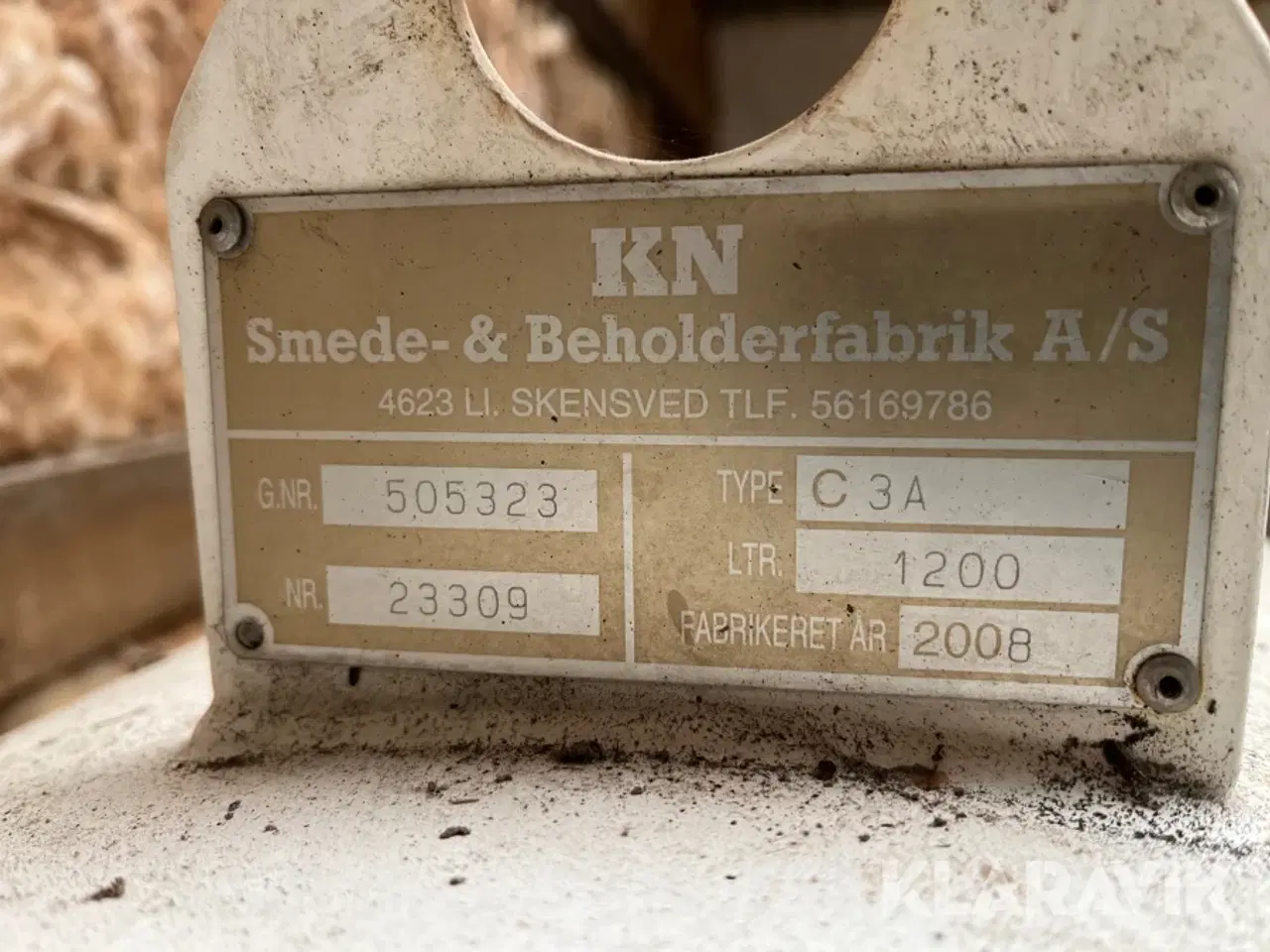 Billede 4 - Tank KN Smede- & Beholderfabrik 1200 liter
