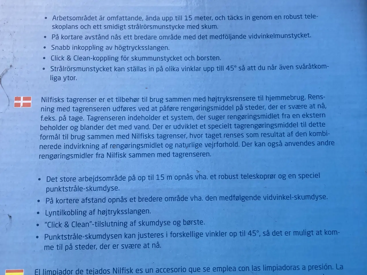 Billede 3 - Tagrenser incl. rensevæske til Nilfisk