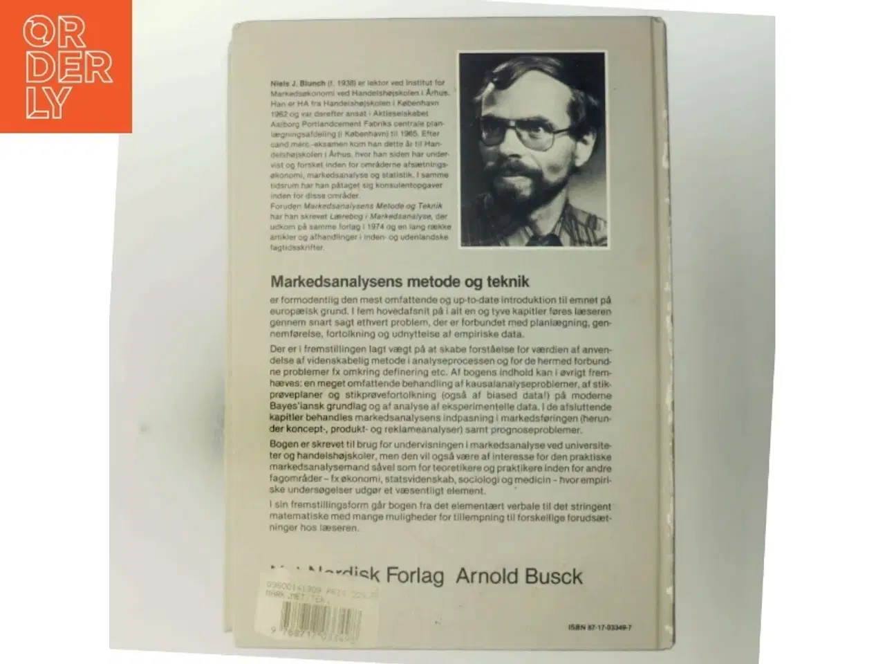 Billede 3 - Markedsanalysens metode og teknik af Niels J. Blunch (Bog)