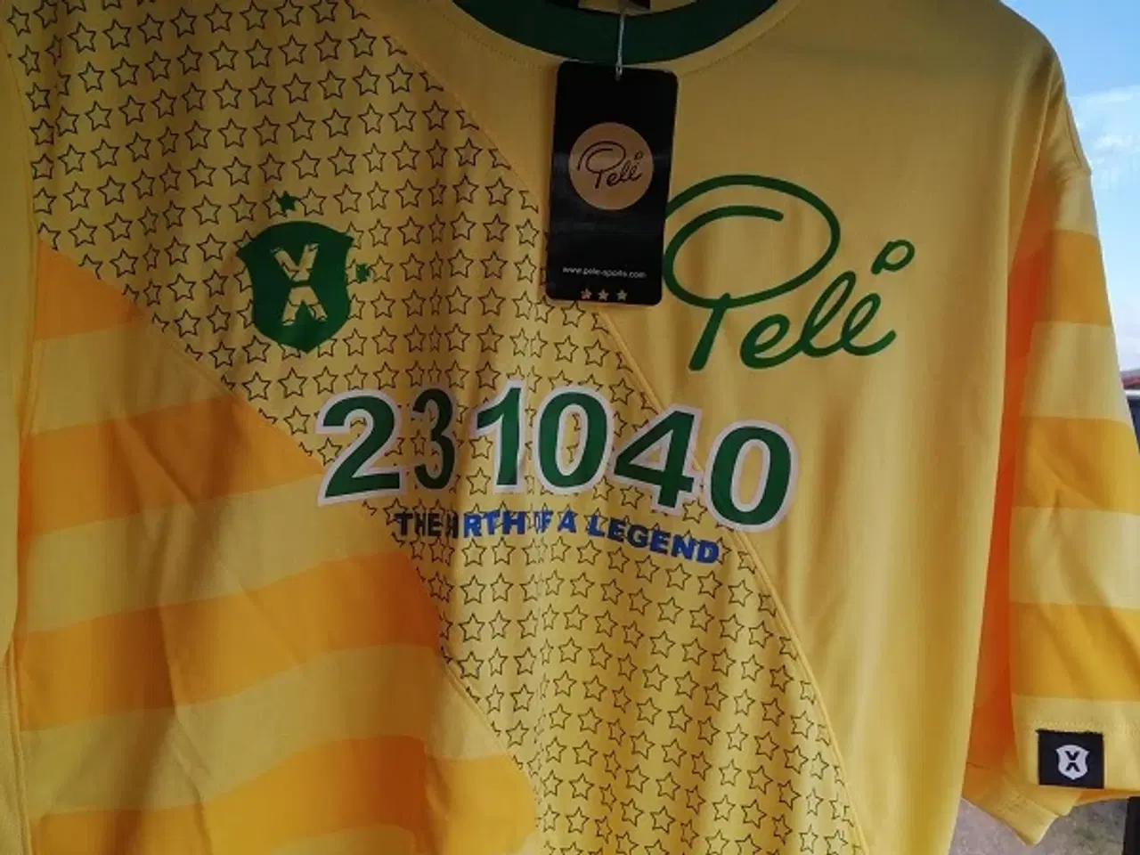 Billede 1 - FODBOLDTRØJE, NY, PELE RETRO TRØJE, STR XL