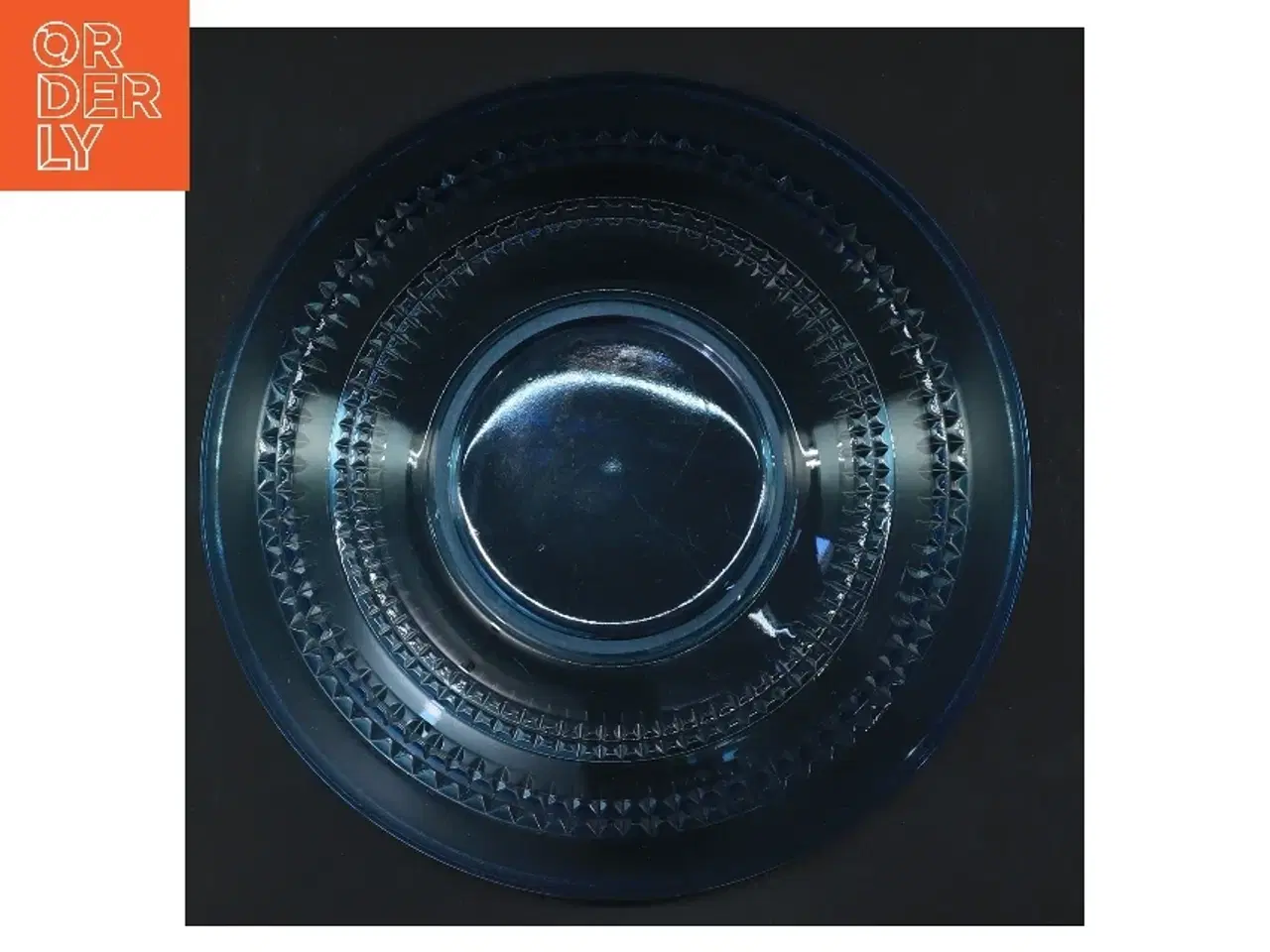 Billede 3 - Blå glasskål Ø 18 cm (str. Ø 18 cm)