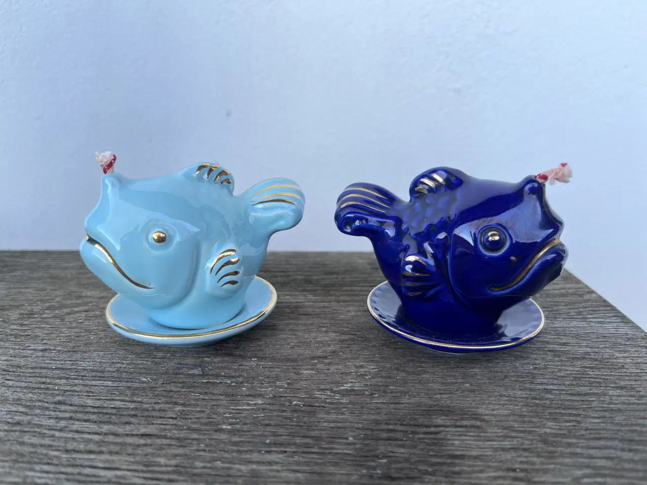 Billede 6 - Søholm Keramik – 2 stk. Retro Fisk-olielamper