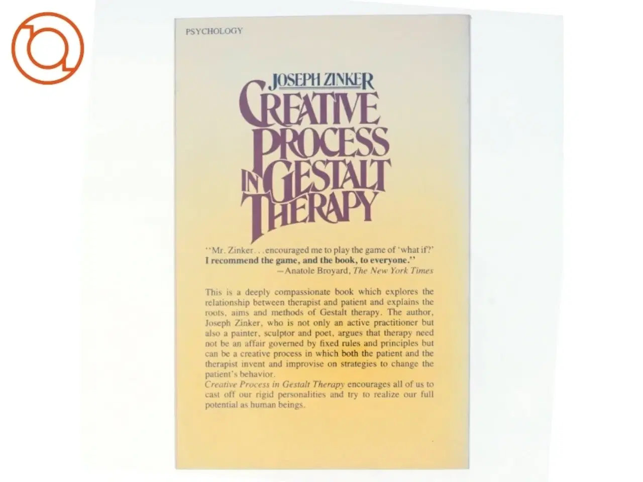 Billede 3 - Creative Process in Gestalt Therapy by Joseph Zinker