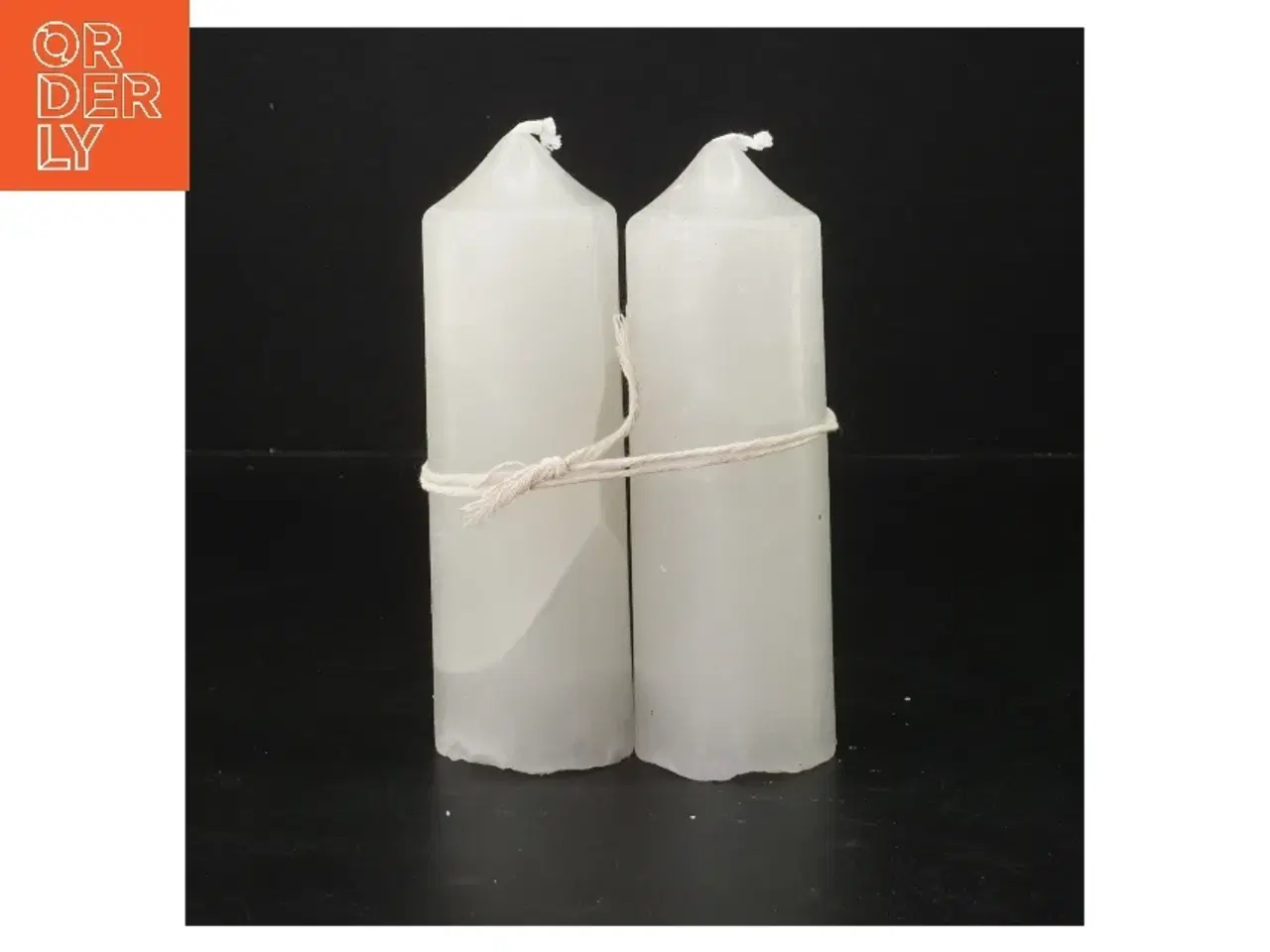 Billede 1 - Hvide bloklys (str. 15 cm)