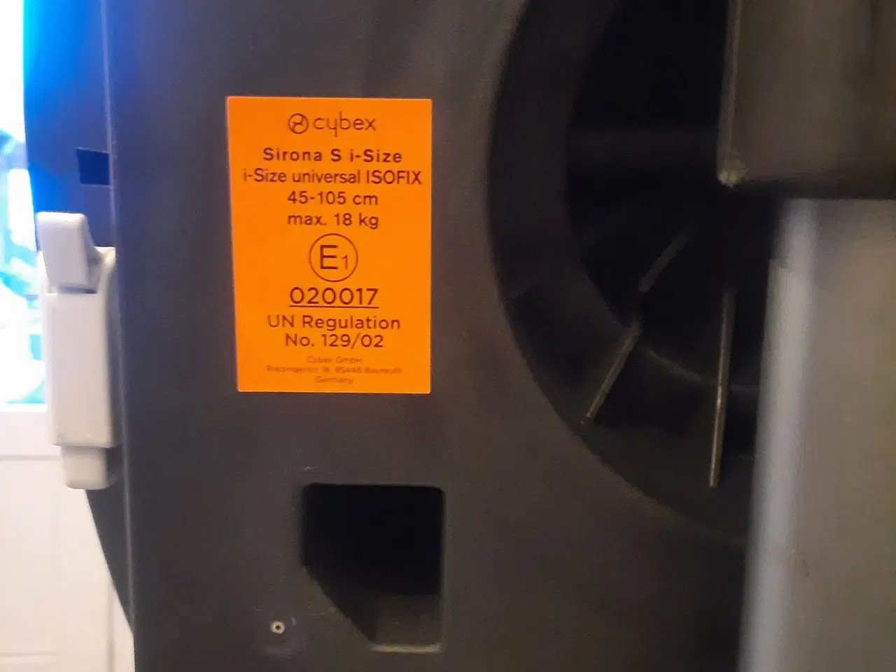 Billede 1 - Autostol til barn max 18 kg, max 105 cm