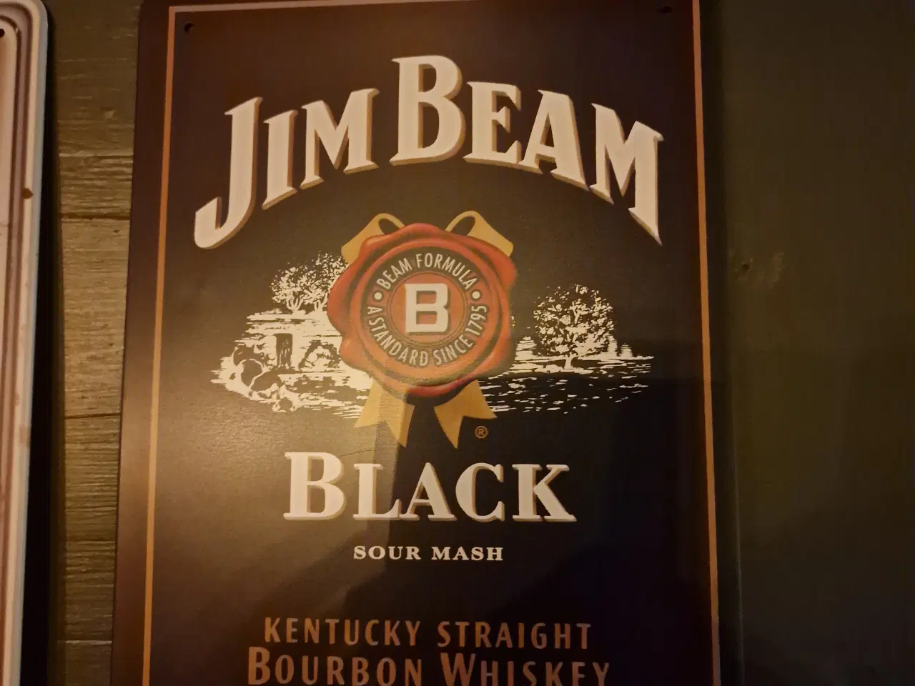 Billede 1 - jim beam metalskilt