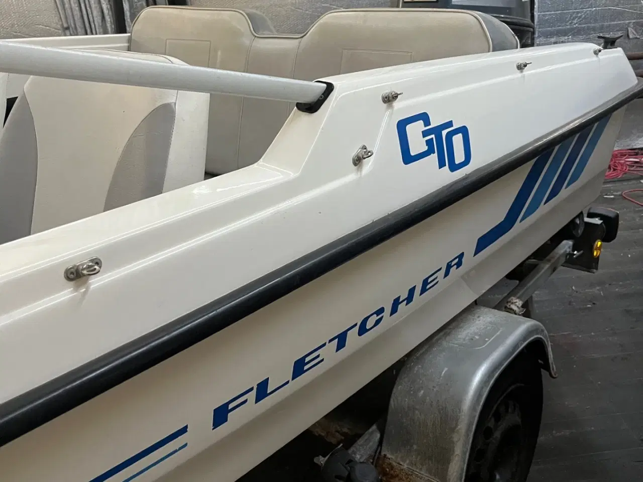 Billede 4 - Fletcher speeebåd med bådtrailer og 50 hk Yamaha 