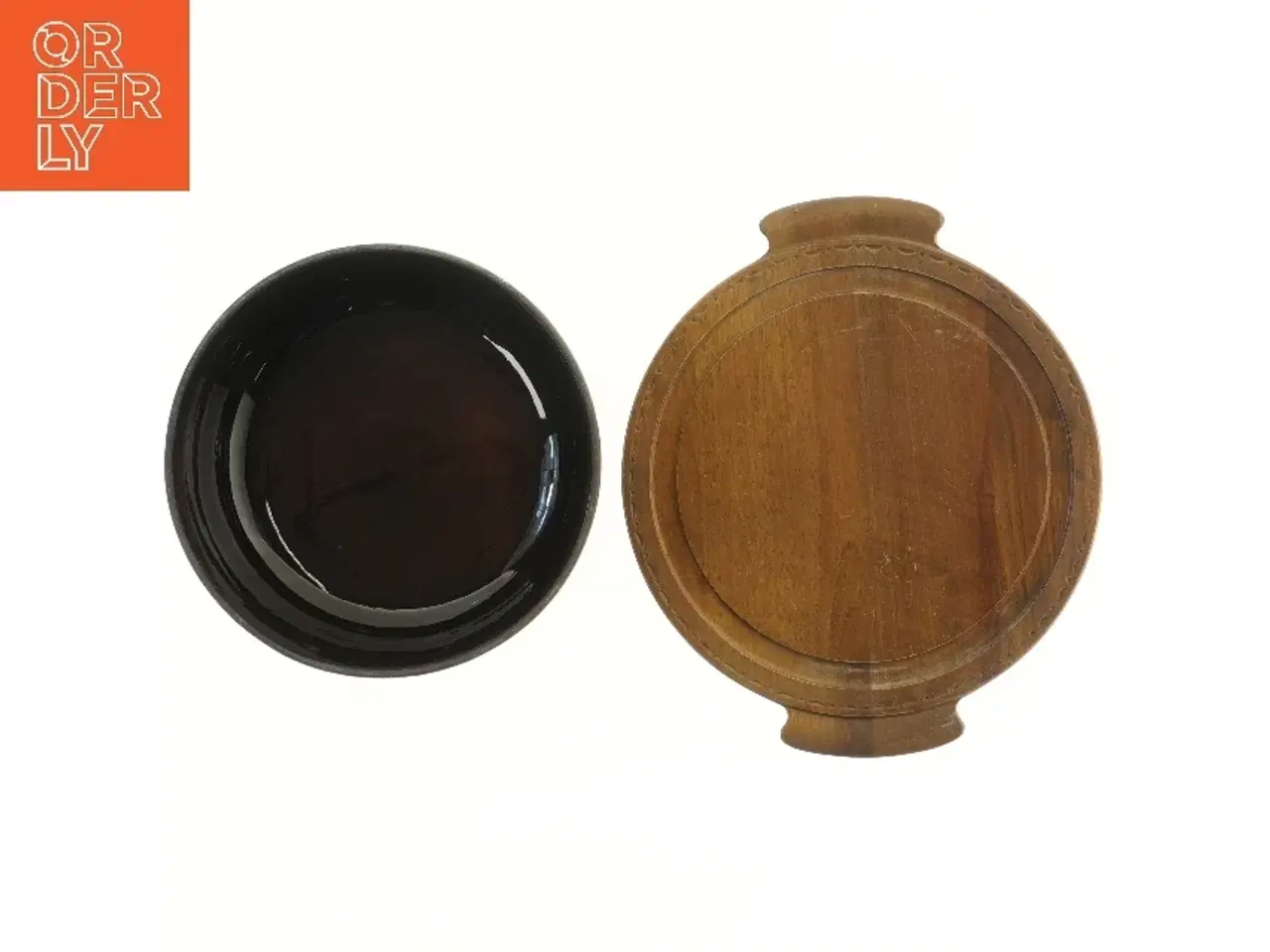 Billede 4 - Rundt ostefad med låg (str. Ø 28,5 cm)