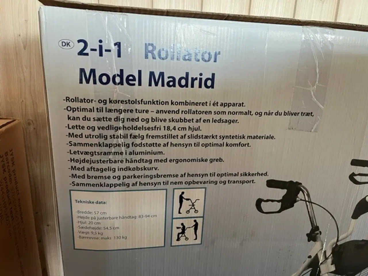 Billede 5 - Rollator- og kørestolsfunktion 