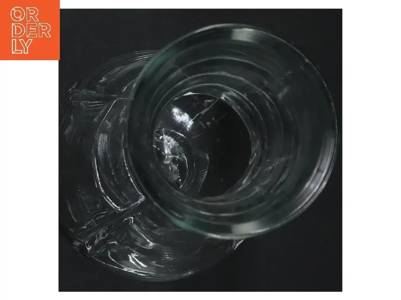 Billede 2 - Glas karaffel med metalring fra Rosendahl (str. Ø 7,5 cm længde 25,5 cm)