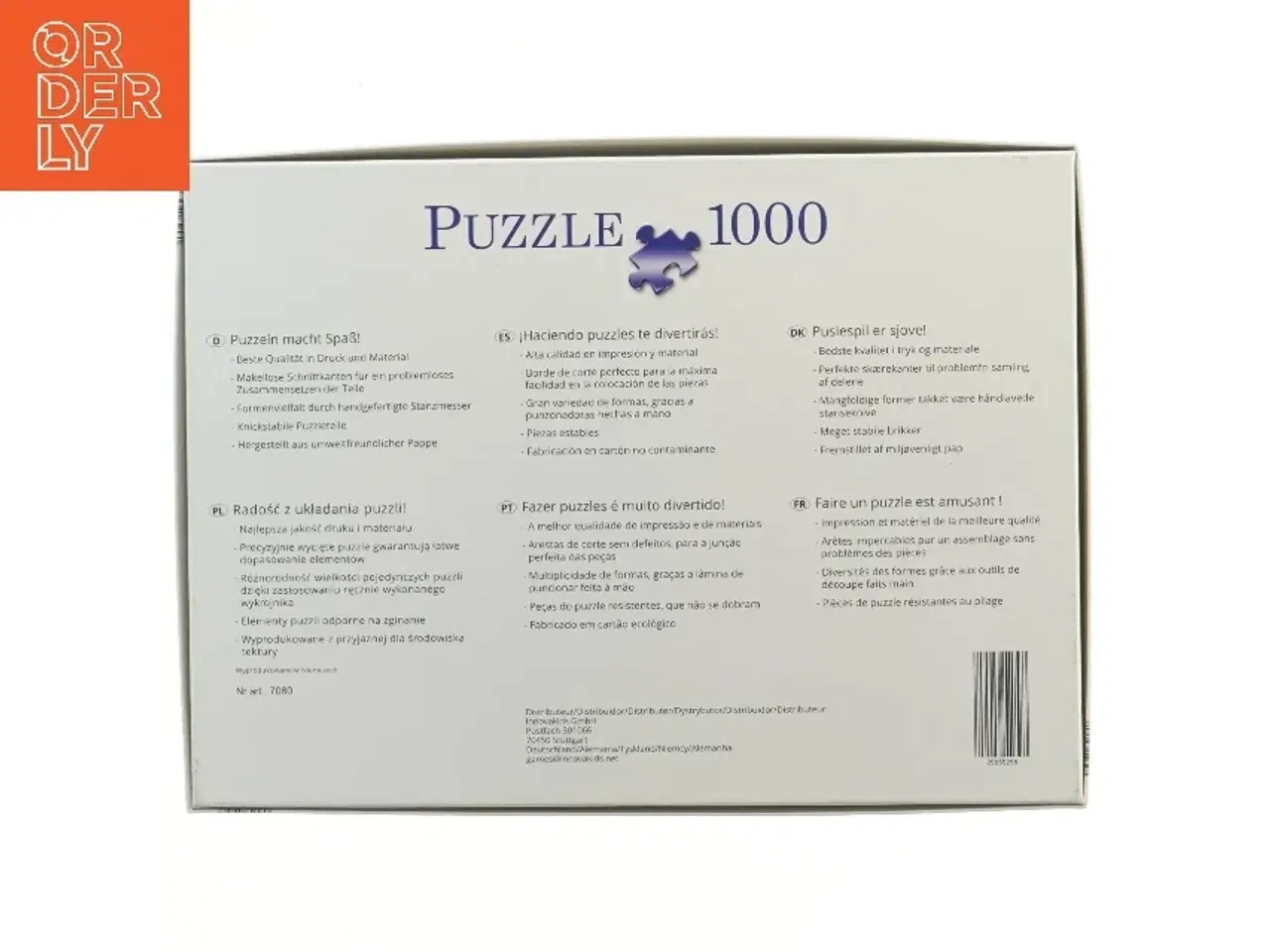 Billede 2 - Puslespil med 1000 brikker af gule taxaer (str. 1000 brikker cm)