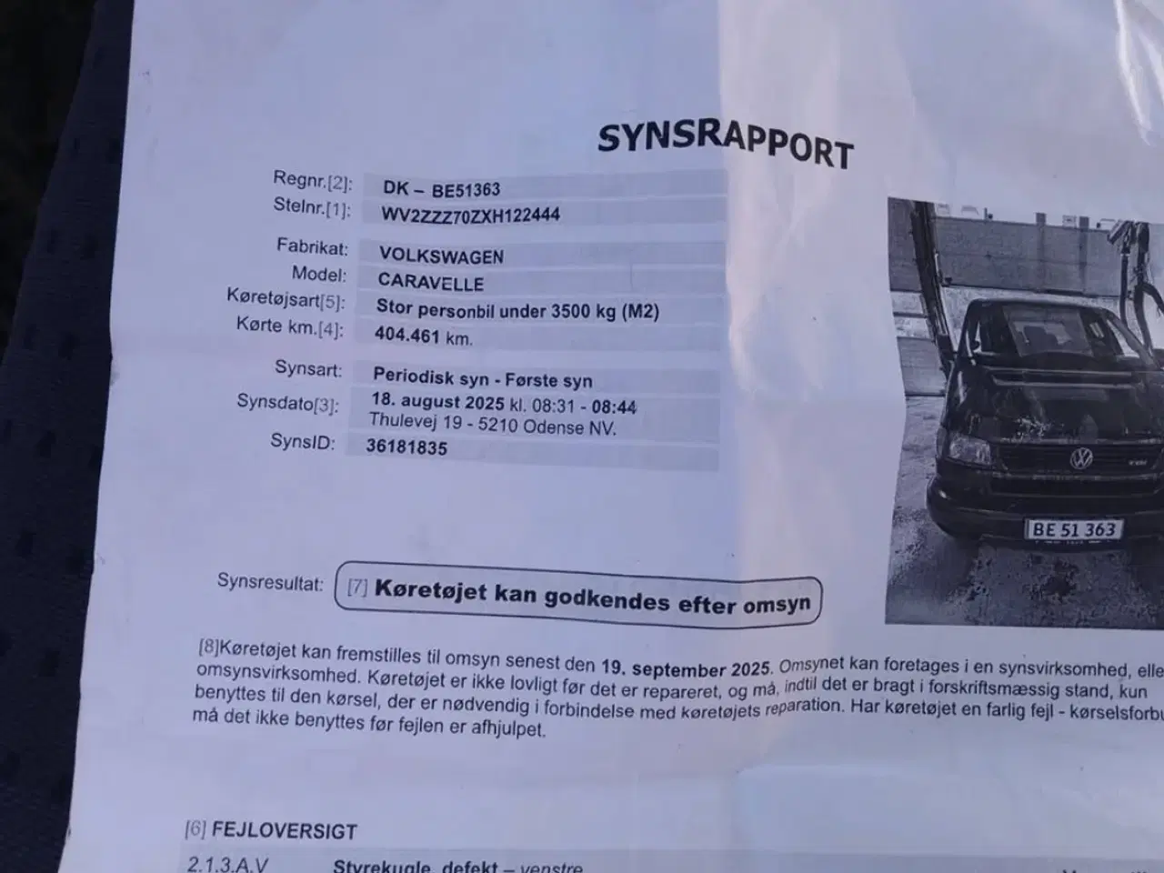 Billede 2 - Vw Caravelle 2,5 TDI Nysynet Diesel