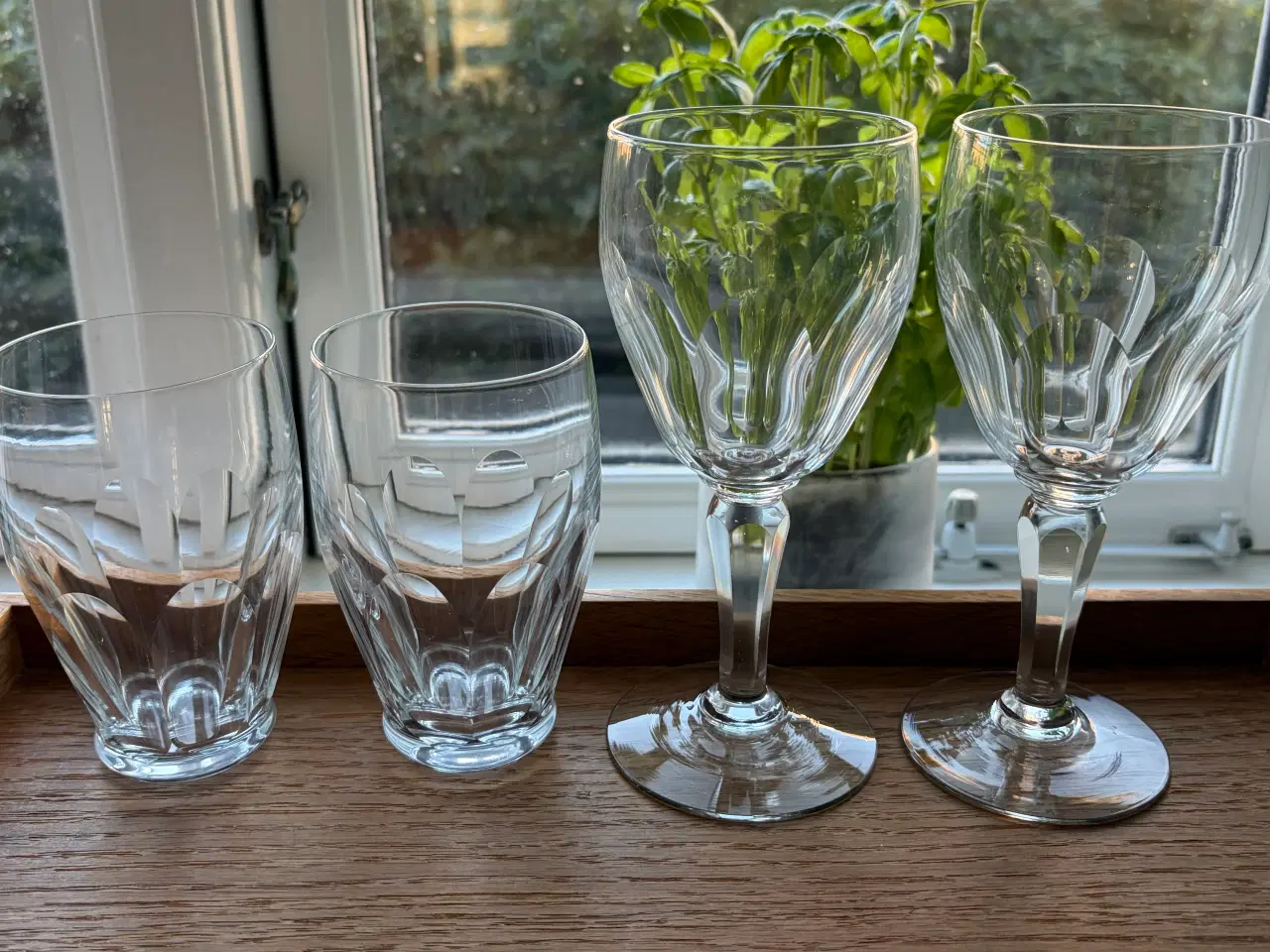 Billede 1 - WINDSOR KRYSTAL 6 rød + 6 vand - Kastrup Glasværk