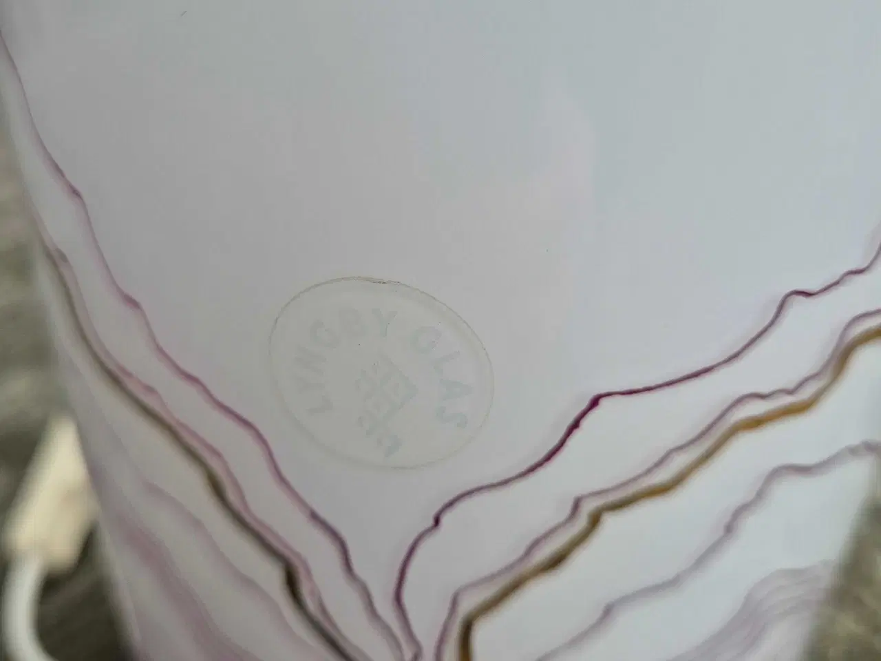 Billede 5 - Sjælden bordlampe fra Lyngby Glas