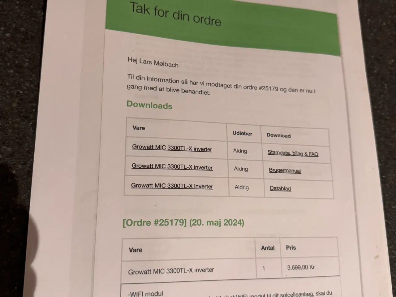 Billede 6 - Growatt MIC 3300TL-X solcelleinverter