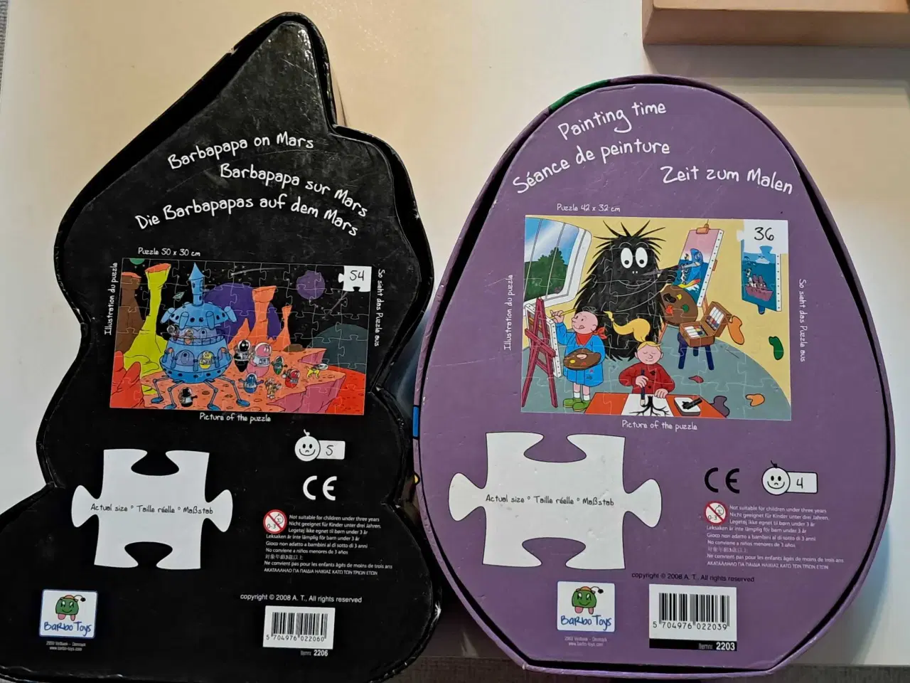 Billede 2 - 2 stk Barbapapa puslespil 