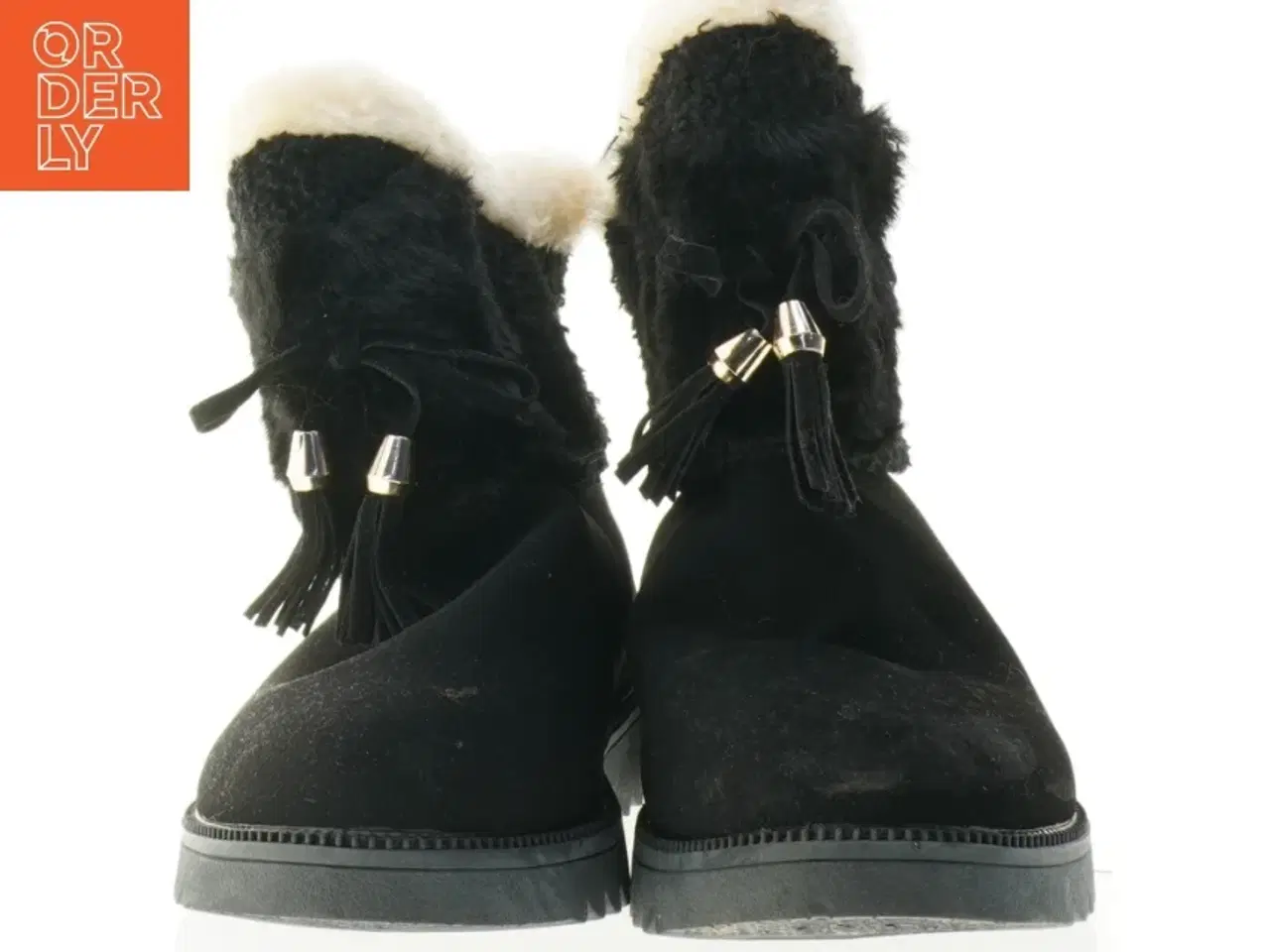 Billede 6 - Sort vinterstøvle med for (str. 39)
