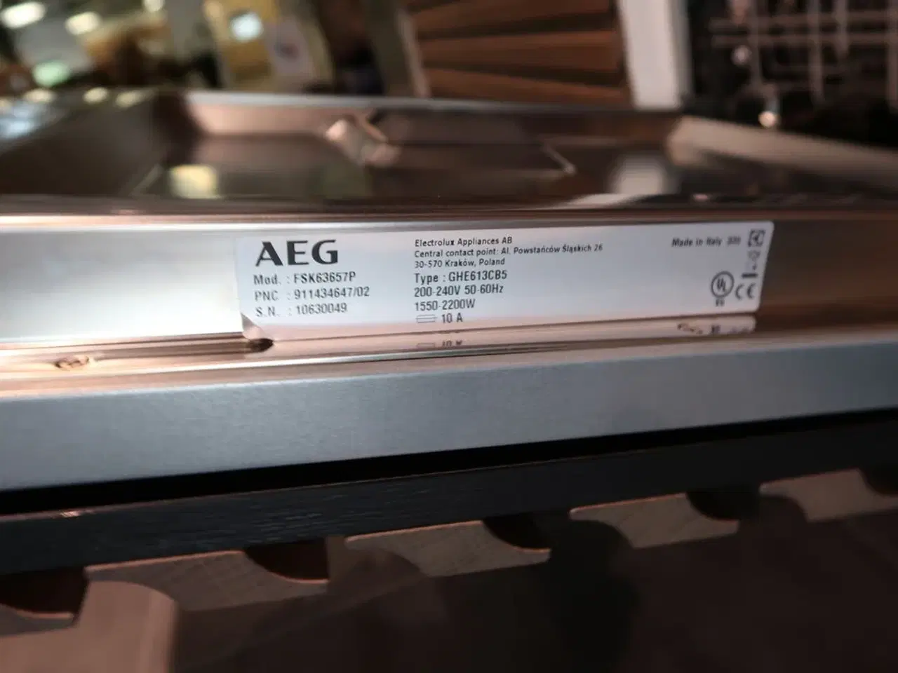 Billede 3 - Integreret opvaskemaskine AEG FSK63657P
