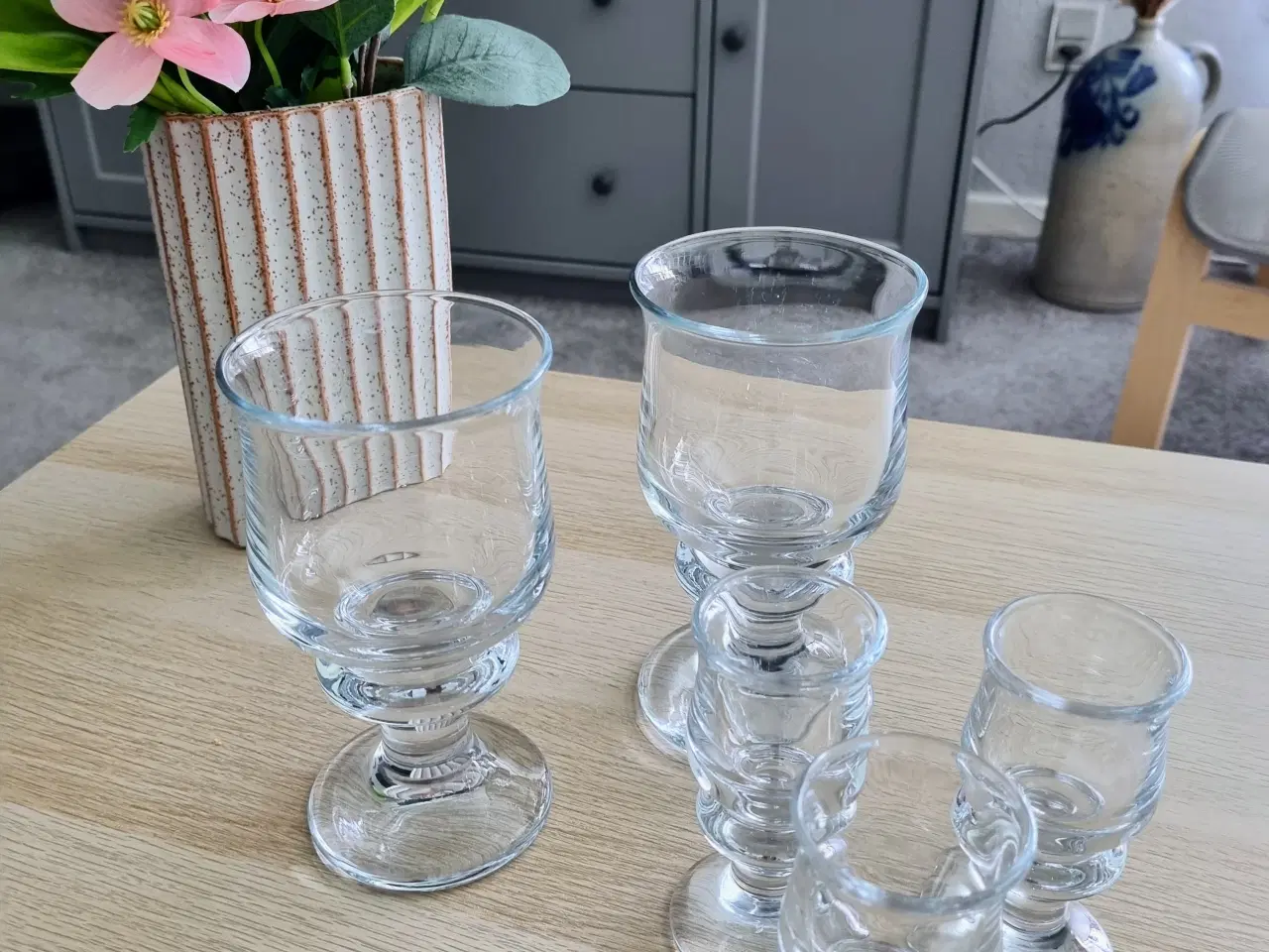 Billede 1 - Holmegård Tivoli glas.  2 ølglas.  3 snapseglas 