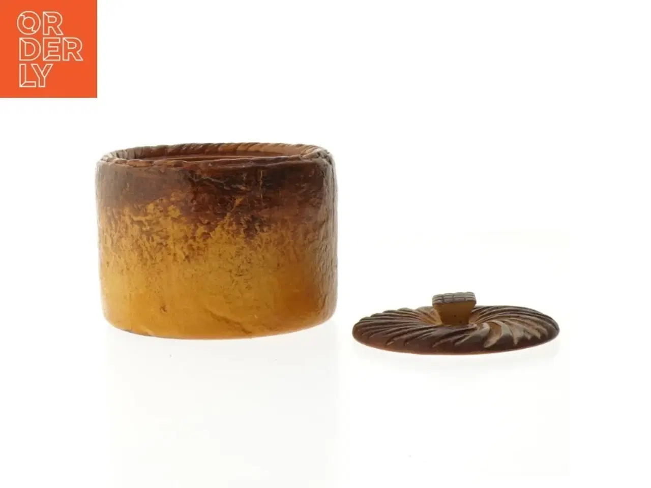 Billede 3 - Antik fransk Pillivuyt Terrine Paté Keramisk beholder med låg (str. Ø 13 cm)