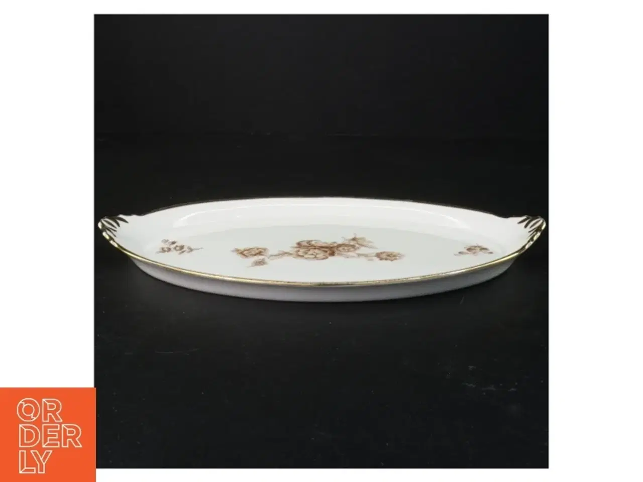 Billede 1 - Ovalt serveringsfad (str. 29 x 18 cm)