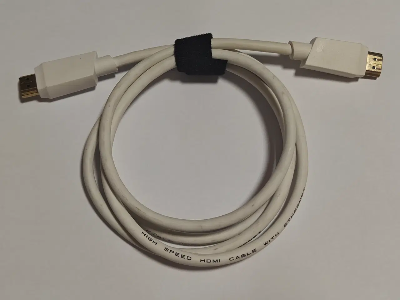 Billede 1 - 1,5m. Hvid HDMI med Ethernet.