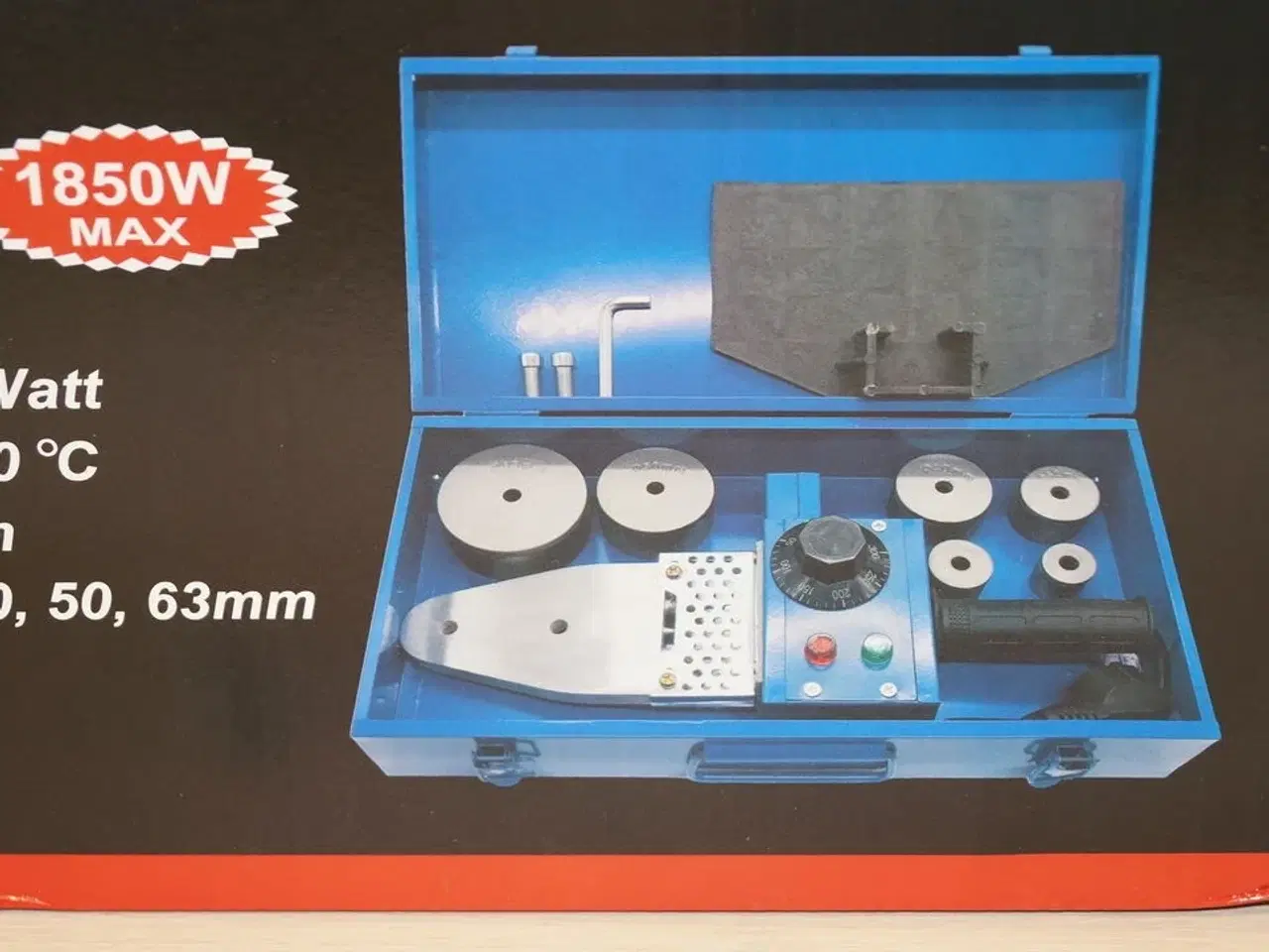 Billede 1 - Svejser til samling/svejsning af plastrør.