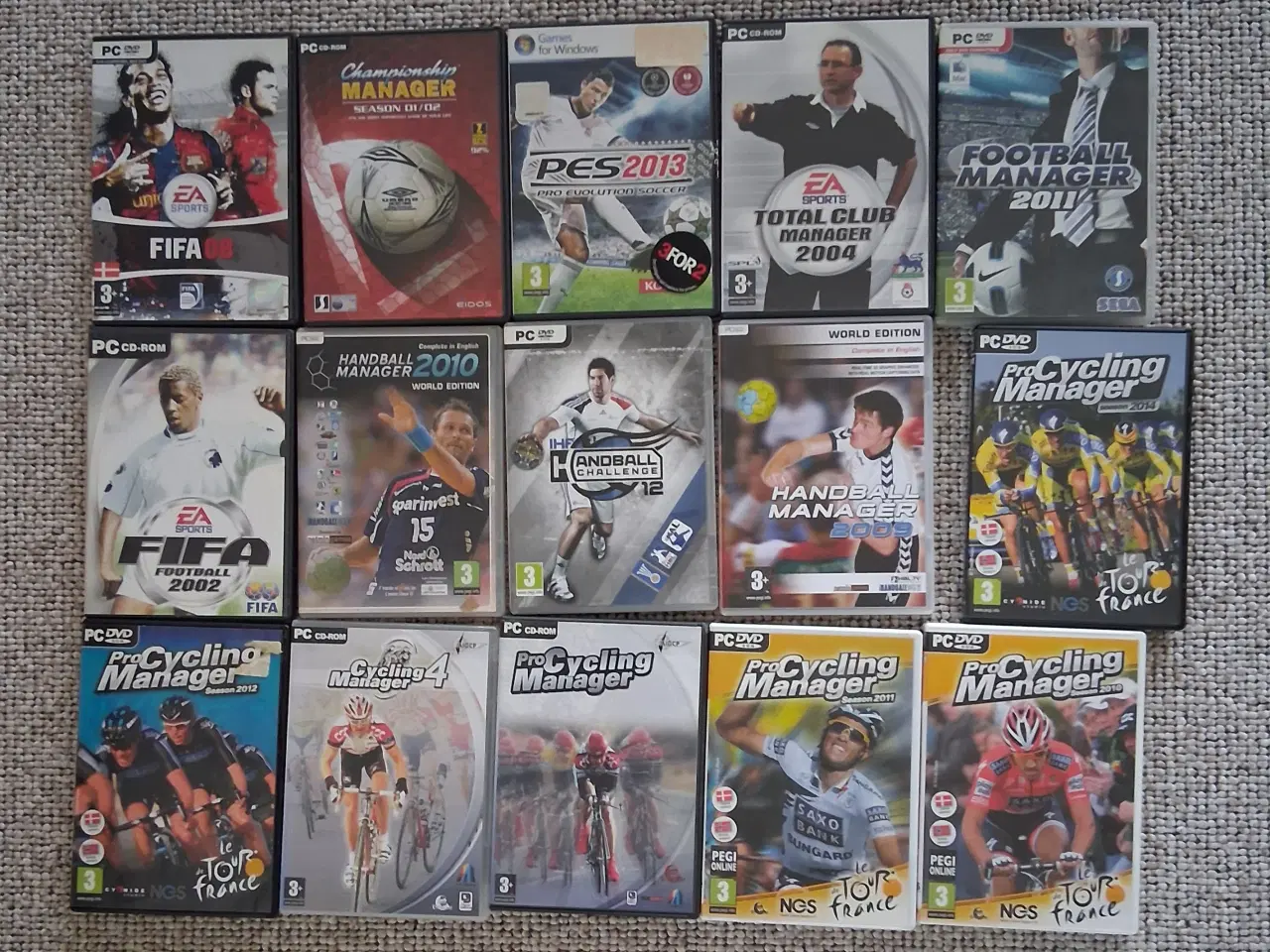 Billede 1 - FIFA / Football Manager / Pro Cycling spil