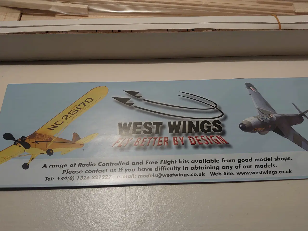 Billede 4 - West Wings Swallow svævefly-byggesæt. Nyt