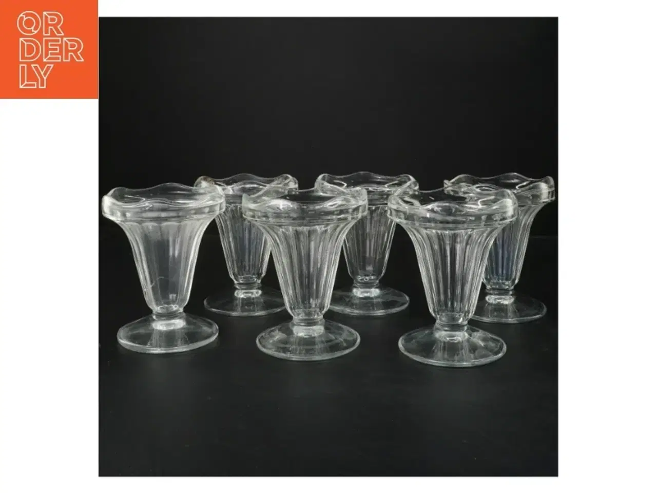 Billede 1 - Sæt med seks isglas (str. 6 styk. ø. 10 cm. længde. 13 cm)