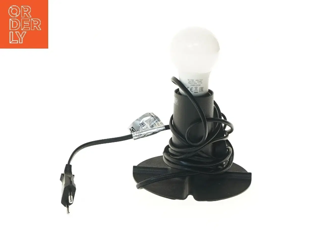 Billede 1 - Bordlampe med ledning (str. 20 cm)