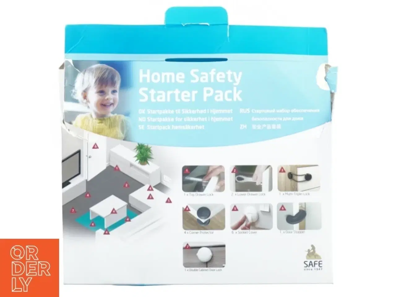 Billede 1 - Home safety starter pack fra Safe (str. 21 x 18 x 6 cm)