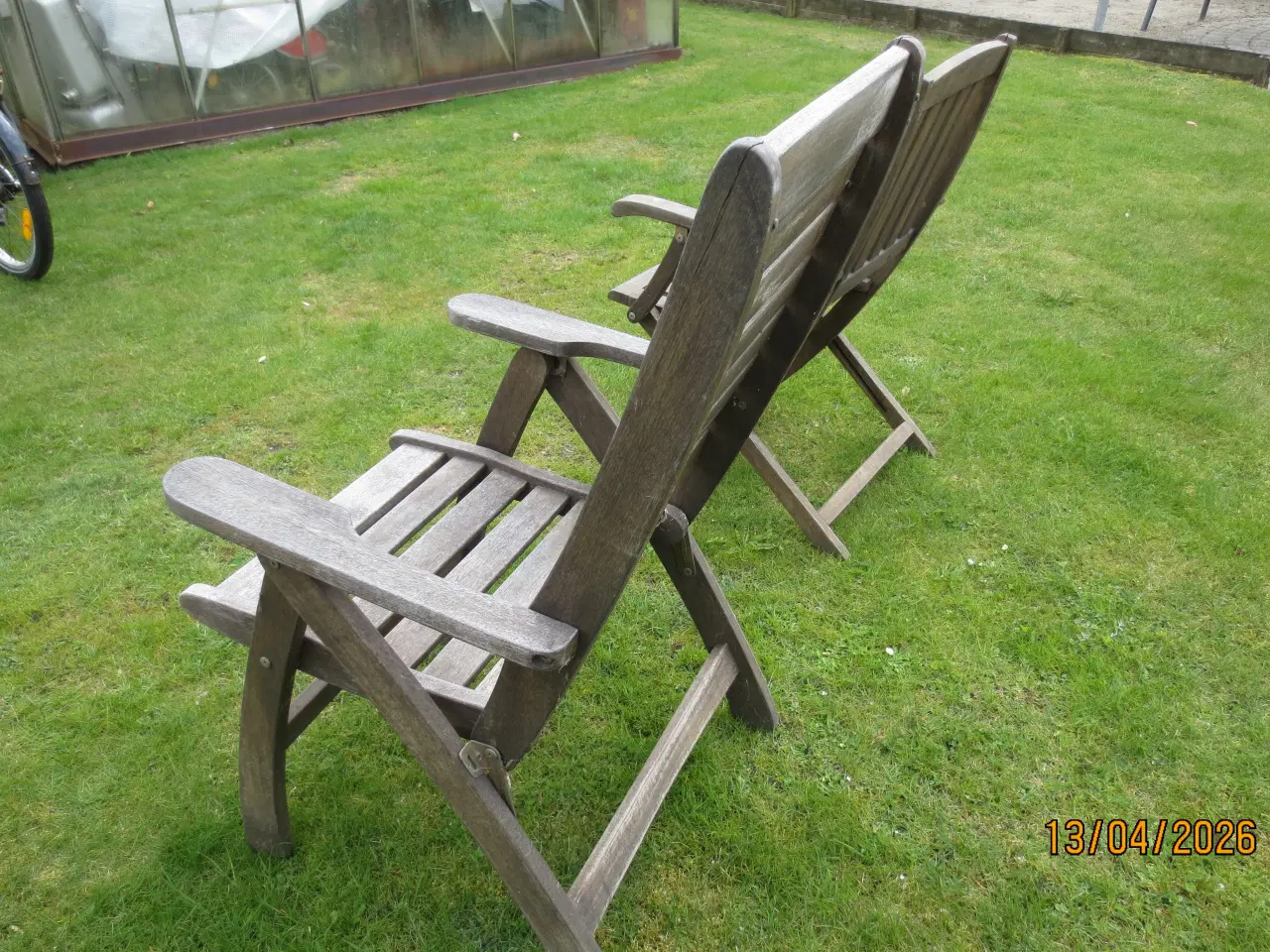 Billede 5 - 2 stk Teak havestole 