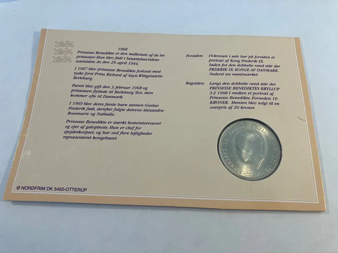 Billede 2 - 10 Kroner 1968 Erindringsmønt