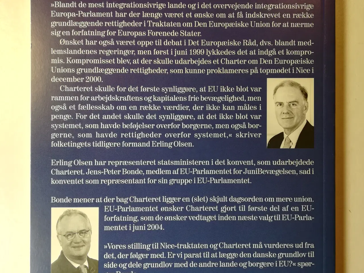 Billede 3 - EU'S CHARTER, af Jens-Peter Bonde og Erling Olsen 